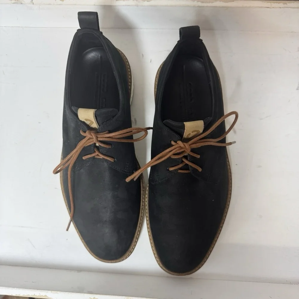 ECCO Men's St.1 Hybrid Plain Toe 2.0 Oxford EU 39 Black US Size 5 Lace‎ Up